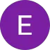 Purple Circle with a capital E in white centered